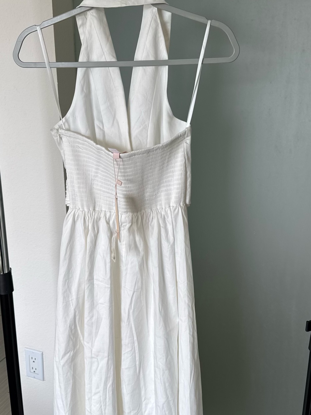 NWT Hutch Alessia White  Cotton Halter Midi Dress S - Picture 11 of 14